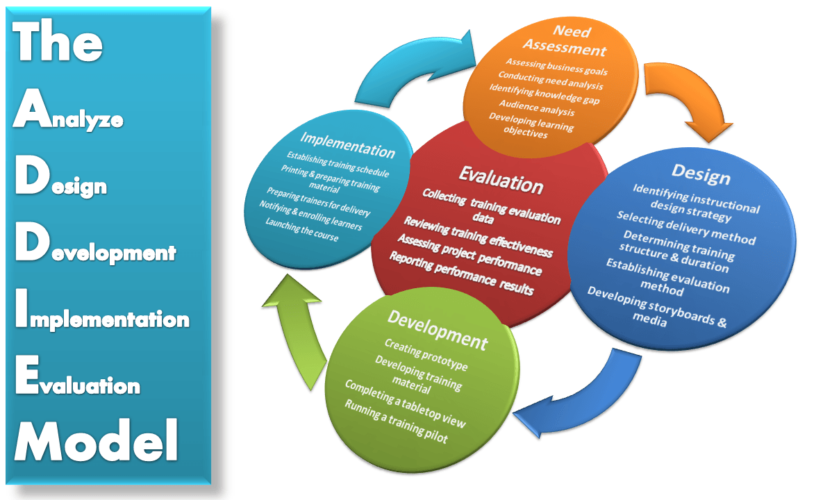 What are the 5 processes in training and development?